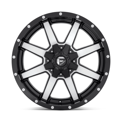 Fuel 1PC D537 MAVERICK MATTE BLACK MACHINED 20X12