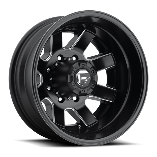 Fuel 1PC D538 MAVERICK MATTE BLACK MILLED 17X6.5