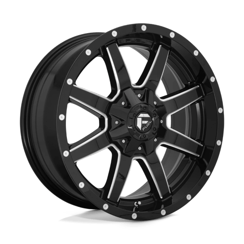 Fuel 1PC D610 MAVERICK GLOSS BLACK MILLED 20X14
