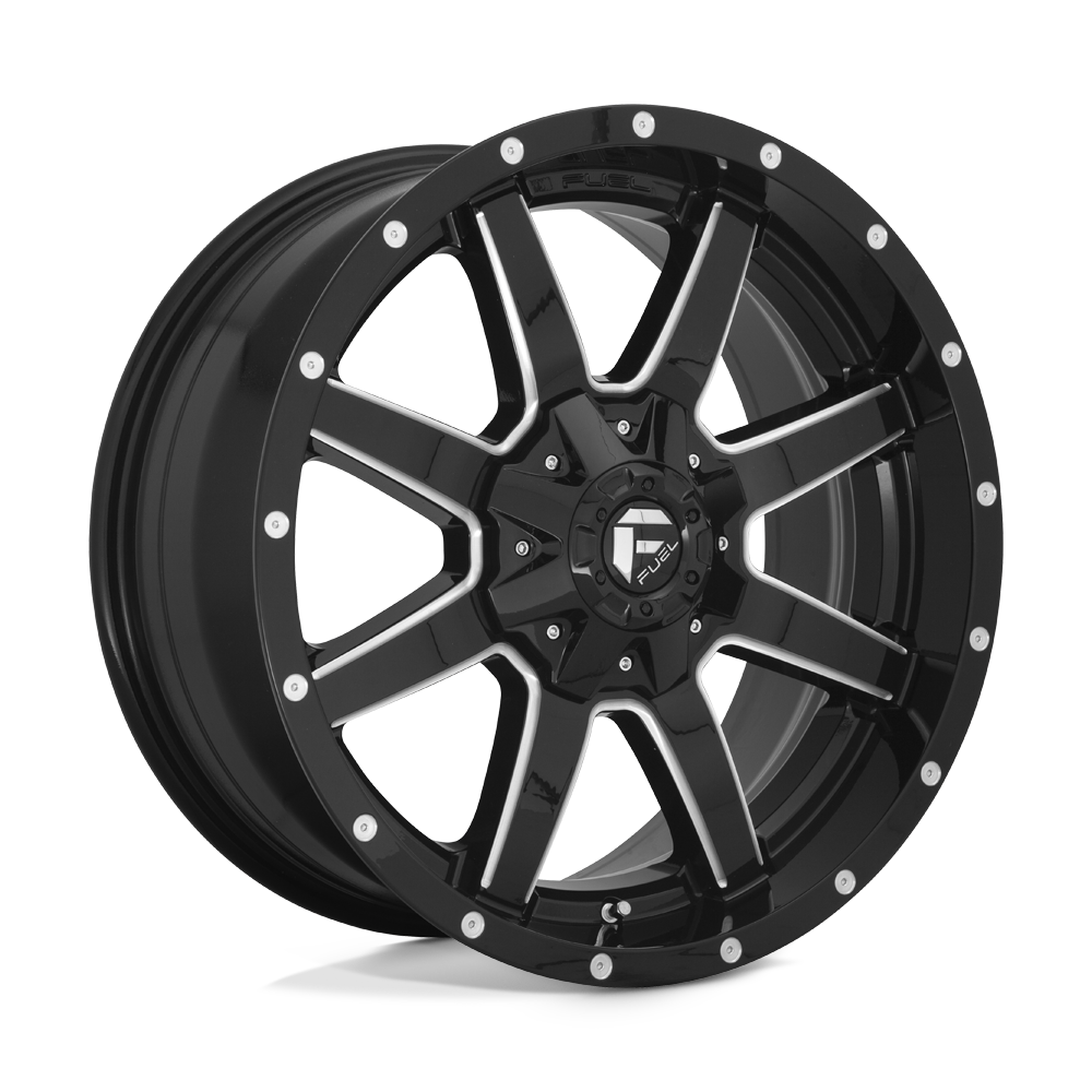 Fuel 1PC D610 MAVERICK GLOSS BLACK MILLED 20X14