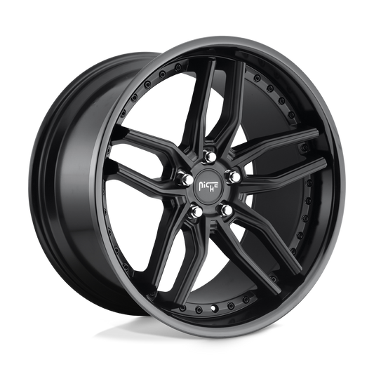 Niche 1PC M194 METHOS GLOSS BLACK MATTE BLACK 20X10.5
