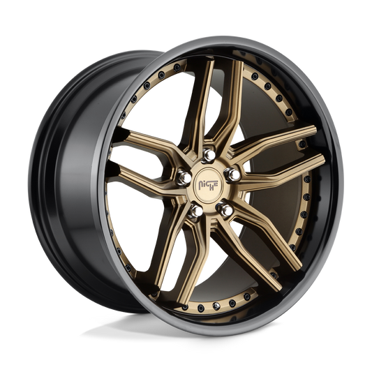 Niche 1PC M195 METHOS MATTE BRONZE BLACK BEAD RING 19X8.5