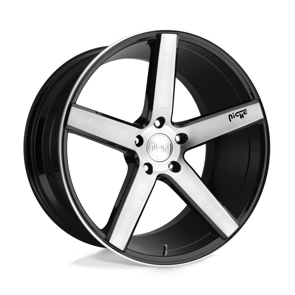 Niche 1PC M124 MILAN GLOSS BLACK BRUSHED 19X8.5