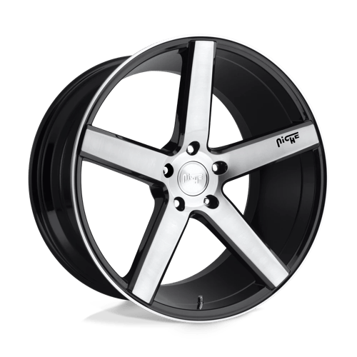 Niche 1PC M124 MILAN GLOSS BLACK BRUSHED 19X8.5