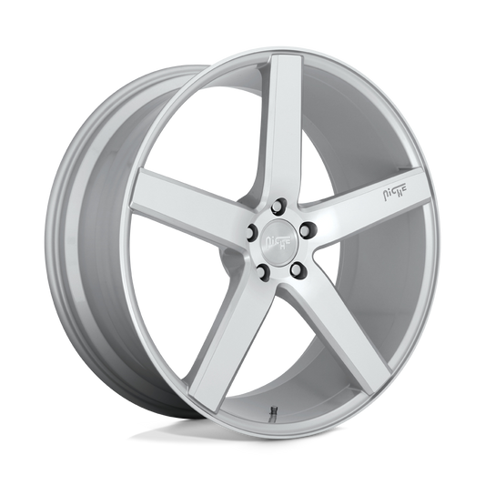 Niche 1PC M135 MILAN GLOSS SILVER MACHINED 20X8.5