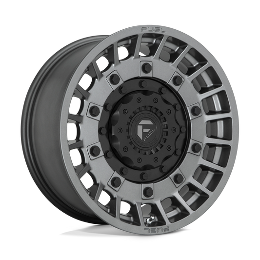 Fuel 1PC D726 MILITIA MATTE ANTHRACITE AND BLACK 20X10