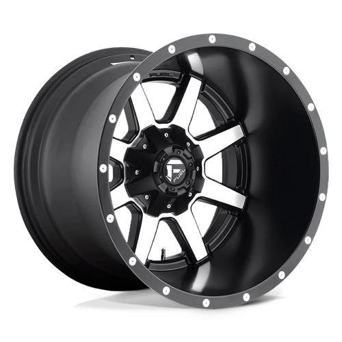 Fuel 1PC D537 MAVERICK MATTE BLACK MACHINED 20X12