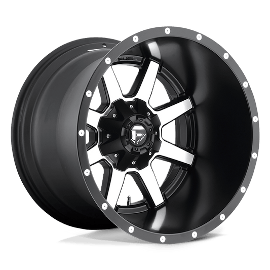 Fuel 1PC D537 MAVERICK MATTE BLACK MACHINED 20X12