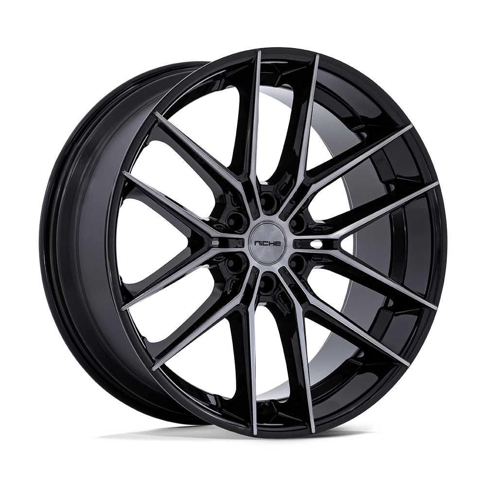 Niche 1PC NC280 PRODIGY 6 GLOSS BLACK DARK TINTED CLEAR 24X10