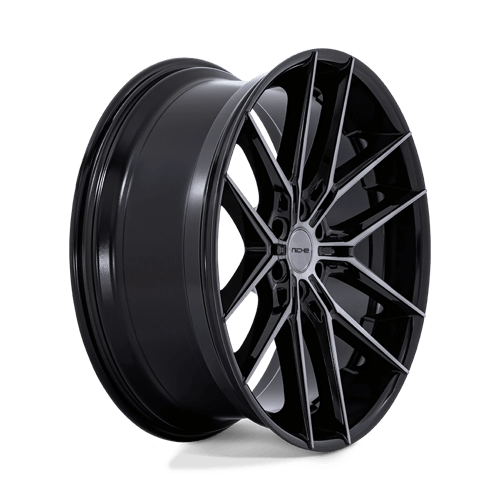 Niche 1PC NC280 PRODIGY 6 GLOSS BLACK DARK TINTED CLEAR 24X10
