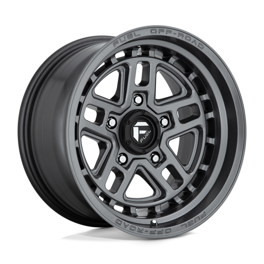 Fuel 1PC D668 NITRO MATTE GUN METAL 17X9