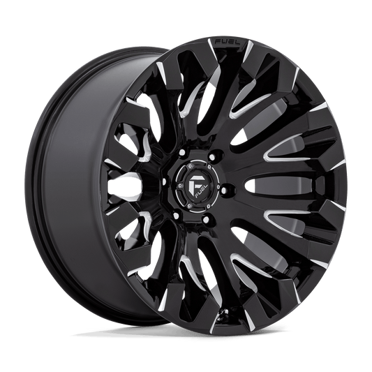 Fuel 1PC D828 QUAKE GLOSS BLACK MILLED 20X9
