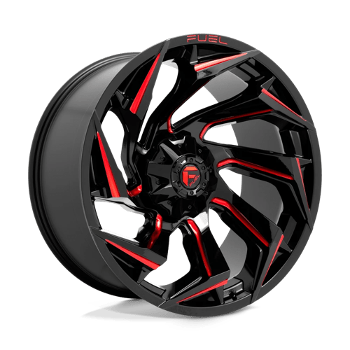 Fuel 1PC D755 REACTION GLOSS BLACK MILLED WITH RED TINT 24X12