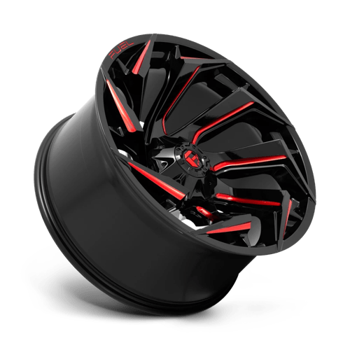 Fuel 1PC D755 REACTION GLOSS BLACK MILLED WITH RED TINT 24X12