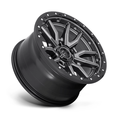 Fuel 1PC D680 REBEL MATTE GUN METAL BLACK BEAD RING 17X9