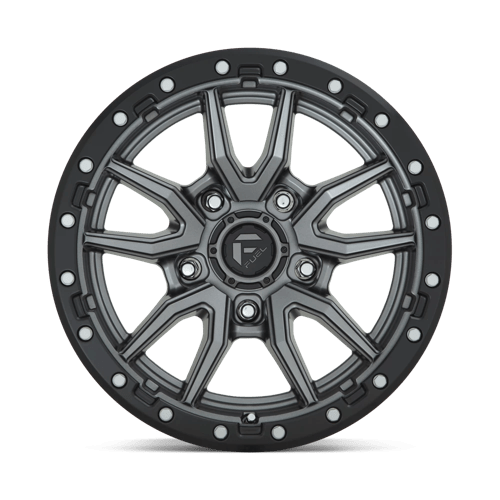 Fuel 1PC D680 REBEL MATTE GUN METAL BLACK BEAD RING 17X9