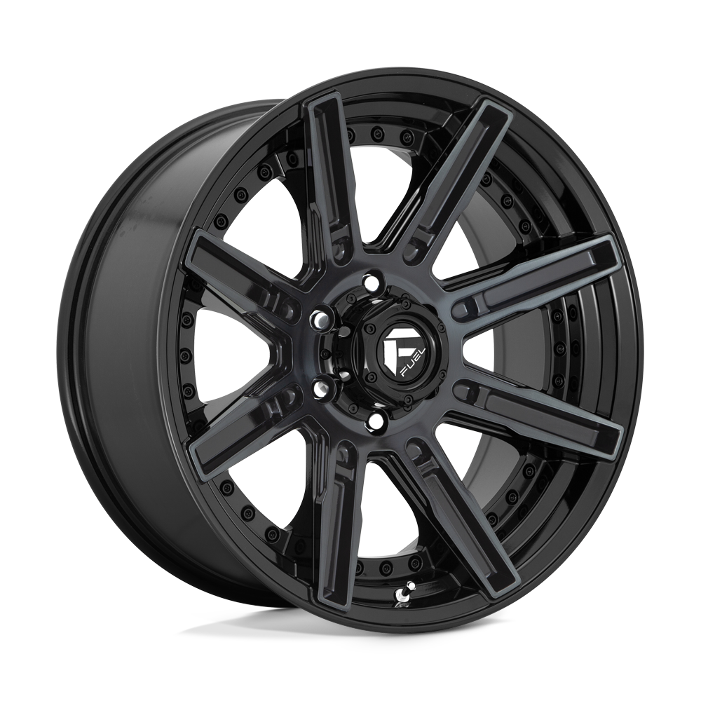 Fuel 1PC D708 ROGUE GLOSS MACHINED DOUBLE DARK TINT 20X9