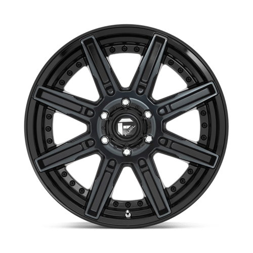 Fuel 1PC D708 ROGUE GLOSS MACHINED DOUBLE DARK TINT 20X9