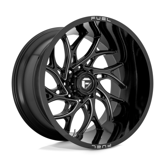 Fuel 1PC D741 RUNNER GLOSS BLACK MILLED 20X10