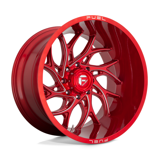 Fuel 1PC D742 RUNNER CANDY RED MILLED 22X8.25