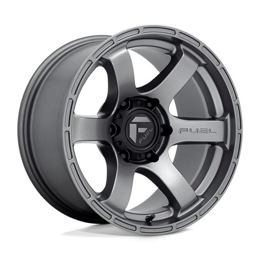 Fuel 1PC D767 RUSH MATTE GUN METAL 17X9
