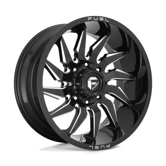 Fuel 1PC D744 SABER GLOSS BLACK MILLED 20X9