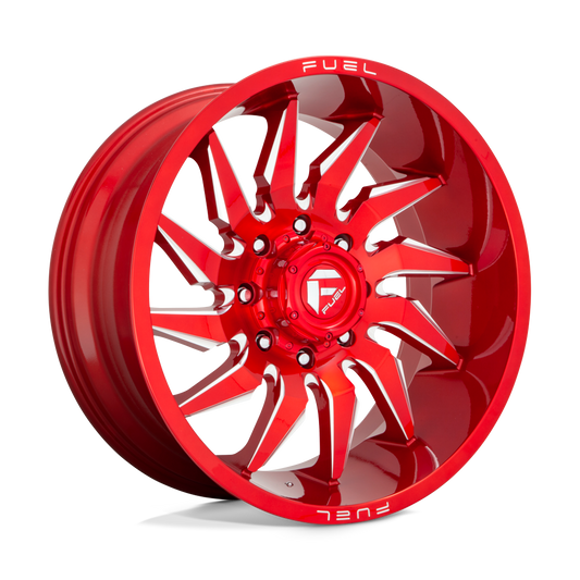 Fuel 1PC D745 SABER CANDY RED MILLED 22X10