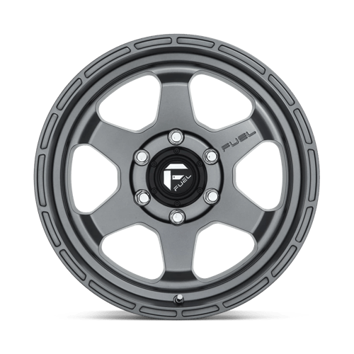 Fuel 1PC D665 SHOK MATTE ANTHRACITE 17X10