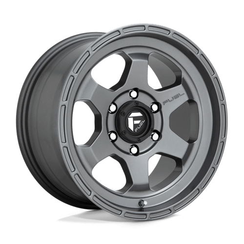Fuel 1PC D665 SHOK MATTE ANTHRACITE 17X9