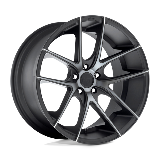 Niche 1PC M130 TARGA MATTE BLACK DOUBLE DARK TINT 19X8.5