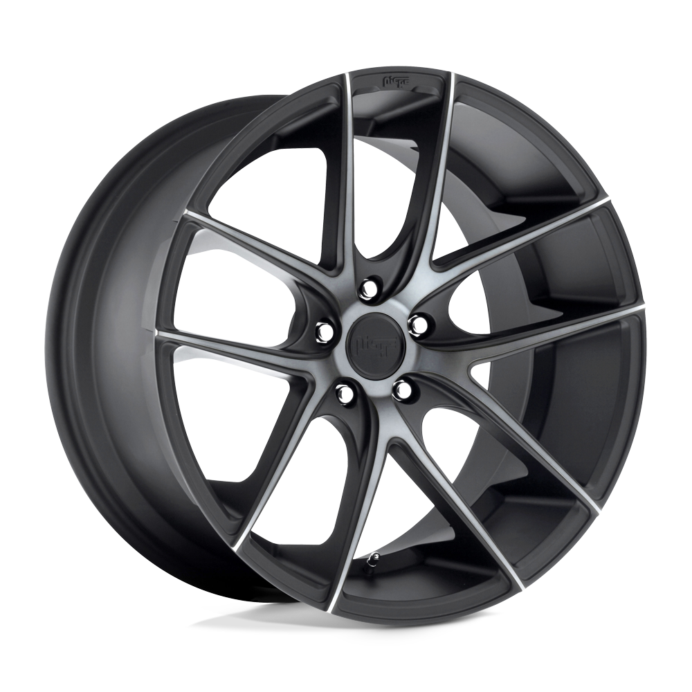 Niche 1PC M130 TARGA MATTE BLACK DOUBLE DARK TINT 20X10