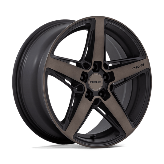 Niche 1PC M271 TERAMO MATTE BLACK WITH DOUBLE DARK TINT FACE 18X8