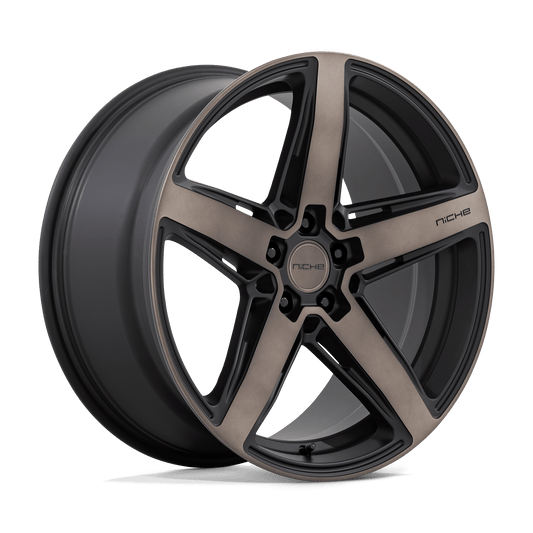 Niche 1PC M271 TERAMO MATTE BLACK WITH DOUBLE DARK TINT FACE 20X9.5