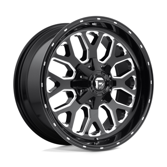 Fuel 1PC D588 TITAN GLOSS BLACK MILLED 20X10