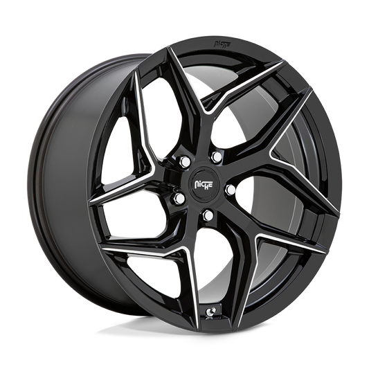 Niche 1PC M266 TORSION GLOSS BLACK MILLED 20X9