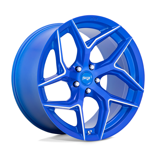 Niche 1PC M268 TORSION ANODIZED BLUE MILLED 20X10.5