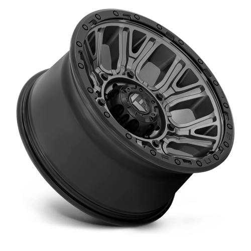 Fuel 1PC D825 TRACTION MATTE GUNMETAL WITH BLACK RING 20X10