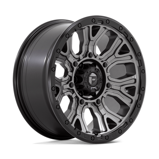 Fuel 1PC D825 TRACTION MATTE GUNMETAL WITH BLACK RING 20X9