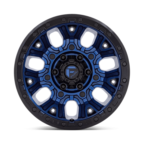 Fuel 1PC D827 TRACTION DARK BLUE WITH BLACK RING 20X10
