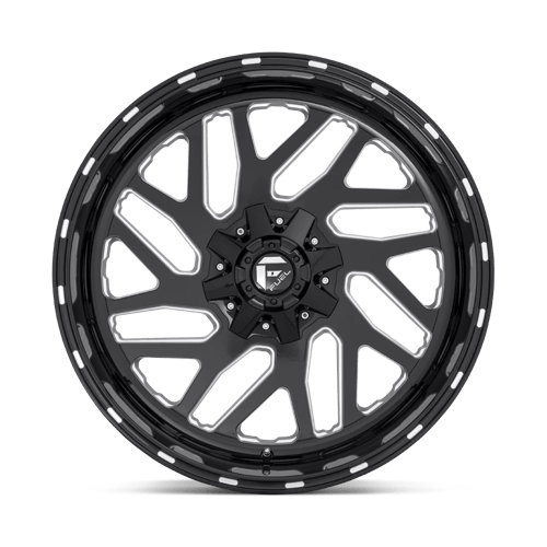 Fuel 1PC D581 TRITON GLOSS BLACK MILLED 22X10