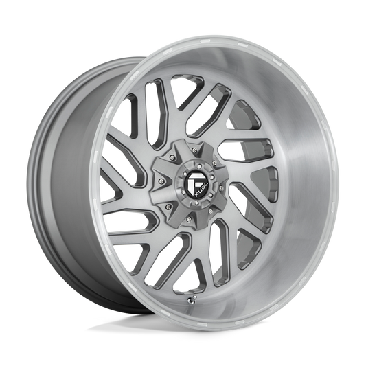 Fuel 1PC D715 TRITON PLATINUM BRUSHED GUN METAL TINTED CLEAR 22X12