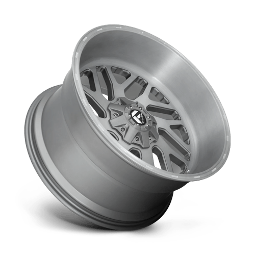 Fuel 1PC D715 TRITON PLATINUM BRUSHED GUN METAL TINTED CLEAR 20X12