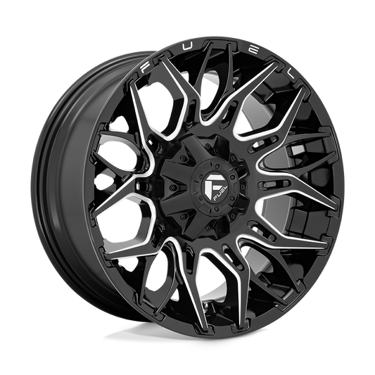 Fuel 1PC D769 TWITCH GLOSSY BLACK MILLED 20X10