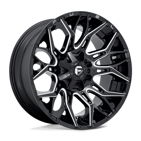 Fuel 1PC D769 TWITCH GLOSSY BLACK MILLED 22X10