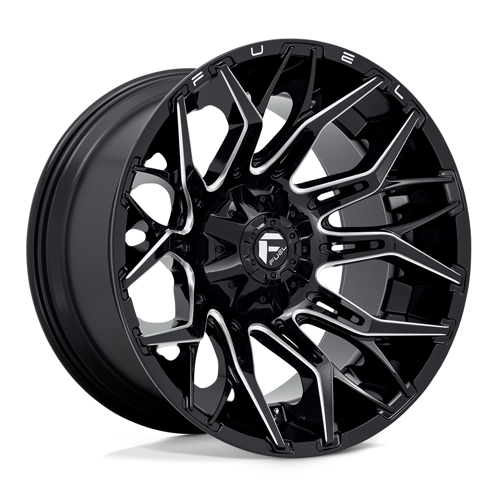Fuel 1PC D769 TWITCH GLOSSY BLACK MILLED 22X12