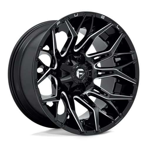 Fuel 1PC D769 TWITCH GLOSSY BLACK MILLED 22X12