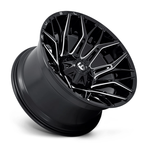 Fuel 1PC D769 TWITCH GLOSSY BLACK MILLED 22X12