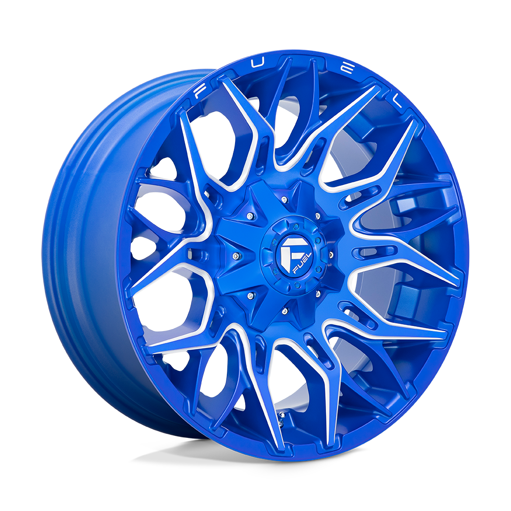 Fuel 1PC D770 TWITCH ANODIZED BLUE MILLED 20X9