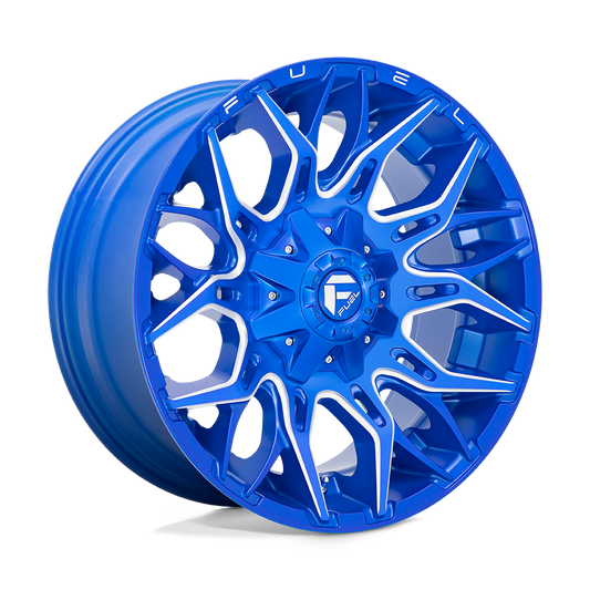 Fuel 1PC D770 TWITCH ANODIZED BLUE MILLED 22X10