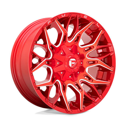 Fuel 1PC D771 TWITCH CANDY RED MILLED 22X12